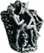 Держатель зубных щеток Art&Max Romantic AM-B-0081B-T Серебро AM-B-0081B-T - фото 474265