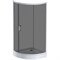 Душевой уголок AM.PM Like Solo Slide 90x90 W83G-315-090CG64 профиль, Хром матовый стекло тонированное W83G-315-090CG64 - фото 474599