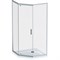 Душевой уголок AM.PM Gem 90x90 W90G-405-090MT профиль, Хром матовый стекло прозрачное W90G-405-090MT - фото 474814