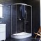 Душевой уголок AM.PM Like Solo Slide 120х80 W83G-302U120CT64 профиль, Хром матовый стекло прозрачное W83G-302U120CT64