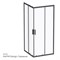 Душевой уголок AM.PM Gem S 90х90 W93G-403-090BT профиль, Черный матовый стекло прозрачное W93G-403-090BT