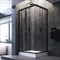 Душевой уголок AM.PM Gem S 100х80 W93G-404-100280-BT профиль, Черный матовый стекло прозрачное W93G-404-100280-BT