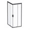 Душевой уголок AM.PM Gem S 100х80 W93G-404-100280-BT профиль, Черный матовый стекло прозрачное W93G-404-100280-BT