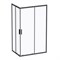 Душевой уголок AM.PM Gem S 120х80 W93G-404-120280-BT профиль, Черный матовый стекло прозрачное W93G-404-120280-BT - фото 476765