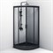 Душевой уголок AM.PM Gem 90х90 W90G-401-090BT профиль, Черный матовый стекло прозрачное W90G-401-090BT