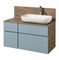 1A2569K3MIX30 Набор: 1A256901MIX30 Тумба-умывальник Мишель 100 Дуб Рустикальный/ 732700B000 Раковина Мила/ 1A256703MIDR0 ЛВДСП 1A2569K3MIX30