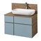 1A2568K3MIX30 Набор: 1A256801MIX30 Тумба-умывальник Мишель 80 Дуб Рустикальный/ 732700B000 Раковина Мила/ 1A256603MIDR0 ЛВДСП 1A2568K3MIX30