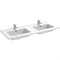 Раковина Jacob Delafon Ola 120 EXVA112-00 двойная Белая EXVA112-00 - фото 483287