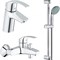 Комплект смесителей Grohe Eurosmart 124446 Хром gr_124446 - фото 484603