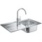 Кухонная мойка со смесителем Grohe K400 31570SD0 Матовая сталь gr_31570SD0 - фото 485213