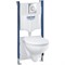 Комплект унитаза с инсталляцией Grohe Solido 39415000 с сиденьем Микролифт и клавишей смыва Хром gr_39415000 - фото 485531