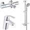 Комплект смесителей Grohe Eurosmart 124422 Хром - фото 485649