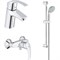 Комплект смесителей Grohe Eurosmart 123576 Хром - фото 485796