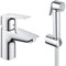 Смеситель для раковины Grohe BauEdge 23757001 с гигиеническим душем Хром gr_23757001 - фото 485908