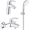 Комплект смесителей Grohe Eurosmart 124470 Хром gr_124470 - фото 487683