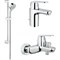 Комплект смесителей Grohe Eurosmart Cosmopolitan 121655 Хром gr_121655 - фото 487745