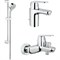 Комплект смесителей Grohe Eurosmart Cosmopolitan 121655 Хром - фото 487745