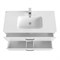 Тумба с раковиной Iddis  Brick белая,  100 см (BRI10WFi95K) BRI10WFi95K