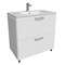 Тумба с раковиной Iddis  Brick белая,  80 см (BRI80WFi95K) BRI80WFi95K - фото 493346