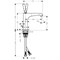 Смеситель для раковины 130 со сливным гарнитуром Axor Citterio E  36100000 (36100000) 36100000