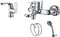 Комплект смесителей D&K Paulinus Rhein DA1350001SET, хром DA1350001SET - фото 502440