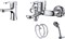 Комплект смесителей D&K Paulinus Rhein DA1350002SET, хром DA1350002SET - фото 502446