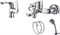 Комплект смесителей D&K Valerius Rhein DA1360001SET, хром DA1360001SET - фото 502450