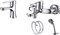 Комплект смесителей D&K Valerius Rhein DA1360002SET, хром DA1360002SET - фото 502455