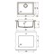 Кухонная мойка Lemark Sinara 540-U 9910078, 54 см, искусственный камень, шампань 9910078