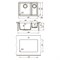 Кухонная мойка Lemark Sinara 550.2-U 9910081, 55 см, искусственный камень, грей 9910081