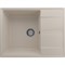 Мойка кухонная ULGRAN Quartz Prima 650-02, лен Prima 650-02 - фото 506332
