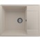 Мойка кухонная ULGRAN Quartz Prima 605-02, лен Prima 605-02 - фото 506452