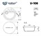 Кухонная мойка Ulgran U-108-341, ультра-белый (U-108-341) U-108-341
