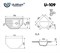 Кухонная мойка Ulgran U-109-328, бежевый (U-109-328) U-109-328