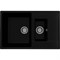 Мойка кухонная ULGRAN Quartz Prima 780 1,5 K-07, уголь Prima 780 1,5 K-07 - фото 508681