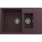 Мойка кухонная ULGRAN Quartz Prima 780 1,5 K-06, трюфель Prima 780 1,5 K-06 - фото 508693
