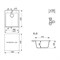 Мойка кухонная ULGRAN Quartz Forte 425-09, асфальт Forte 425-09