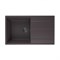 Мойка кухонная ULGRAN Quartz Prima 850-06, трюфель Prima 850-06 - фото 508961