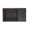 Мойка кухонная ULGRAN Quartz Prima 860-06, трюфель Prima 860-06 - фото 508982