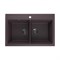 Мойка кухонная ULGRAN Quartz Ruma 780-06, трюфель Ruma 780-06 - фото 509003