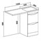 Тумба под раковину Runo  (под умывальник Гамма 105 лайт левое/ правое крыло + кронштейн) Орион 45 (00-00000145) run_00-00000145