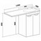 Тумба под раковину Runo  (под умывальник Гамма 120 лайт левое/ правое крыло + кронштейн) Лира 60 (УТ000003443) run_УТ000003443