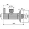 Запорный вентиль Alcaplast ARV003 угловой Хром ARV003