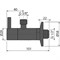 Запорный вентиль Alcaplast ARV001-BLACK угловой Черный матовый ARV001-BLACK