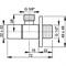 Угловой вентиль ALCAPLAST 1/2" × 3/8", квадратный ARV002 ARV002-BLISTR