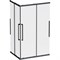 Душевой уголок AM.PM Func 120x90 W84G-403-12090-BТ профиль, Черный матовый стекло прозрачное W84G-403-12090-BТ - фото 533187