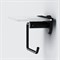 Держатель туалетной бумаги AM.PM X-Joy A85A341522 с полкой, Черный матовый A85A341522