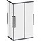 Душевой уголок AM.PM Func 120x80 W84G-403-12080-BТ профиль, Черный матовый стекло прозрачное W84G-403-12080-BТ - фото 534087