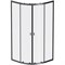 Душевой уголок AM.PM X-Joy Twin Slide 90х90 W88G-205-090BT64 профиль, Черный матовый стекло прозрачное W88G-205-090BT64 - фото 534455