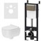 Комплект унитаза с инсталляцией Damixa Scandinavian Pure DX36.IS10151.1701 с сиденьем Микролифт и клавишей смыва, Хром глянцевый DX36.IS10151.1701 - фото 534990
